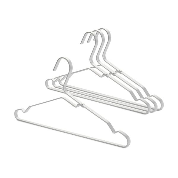 Brabantia - Aluminium Clothes Hanger - Set of 4 - Silver