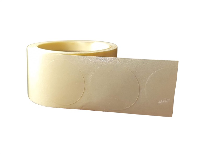 EMPORIUM Clear Transparent Round Stickers - 25mm - 200 Stickers