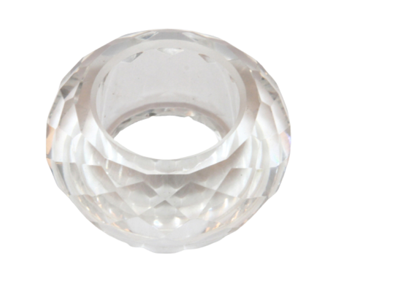 Round Crystal Napkin Rings ( Pack of 10 Pieces )