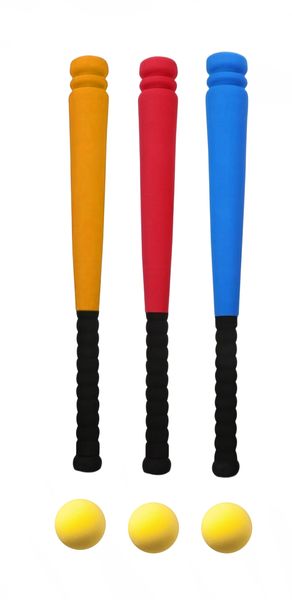Kids Soft Play Baseball Bat and Ball Set - Pack of 3