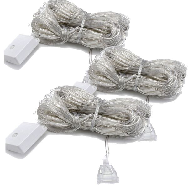 3 Pack Christmas 80 LED String Fairy Lights 20M Plug-In