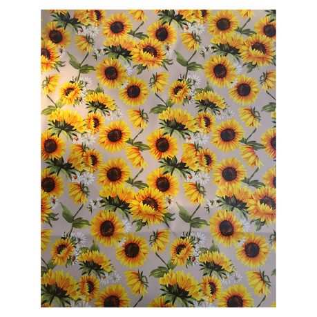 sunflower vinyl tablecloth