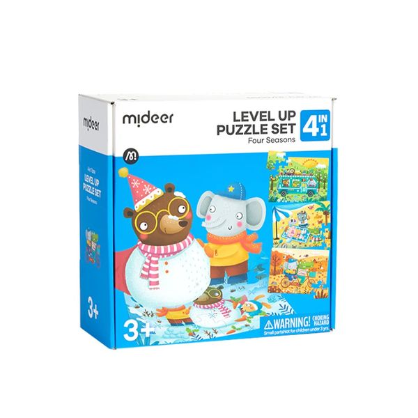 Mideer Level Up Puzzles Set - 4-in-1 - Four Seasons