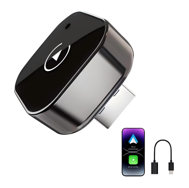 IPSTYLE 2in1 Mini Wireless CarPlay&amp;Android Auto Adapter 5GHz WiFi