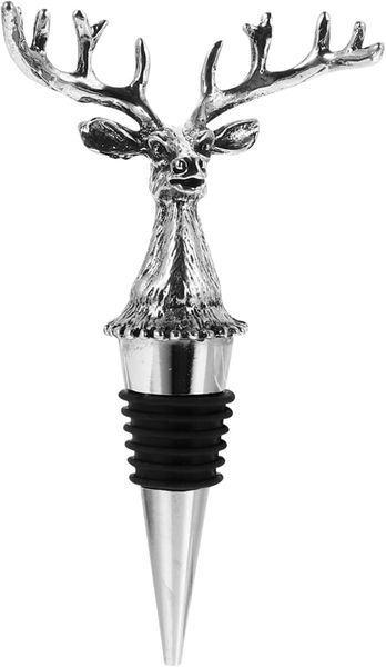 Creative Antler Shape Alloy Wine Bottle Stopper Deer Head Design