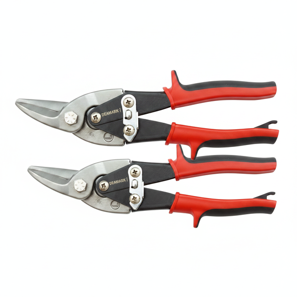Deamark Left Hand Aviation Snip for Precision Metal Cutting - 2 Pack