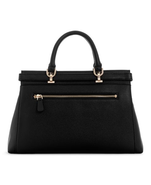 GUESS Eco Ali Luxury Satchel -Black