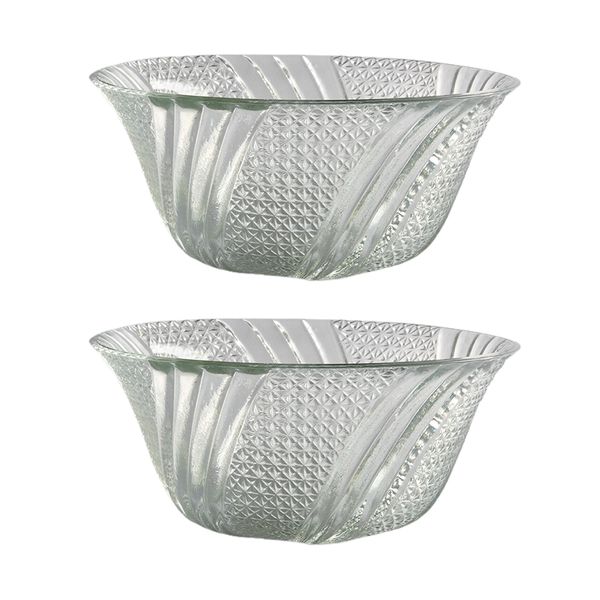 Munching Bowl - Elegant Glass Snack and Dip Bowl Set - Pack of 2