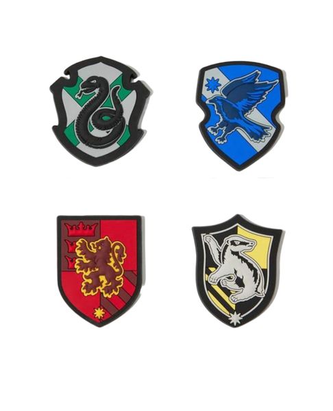Harry Potter House Crest Magnets - Hogwarts Fridge Magnet Set (4 Pack)