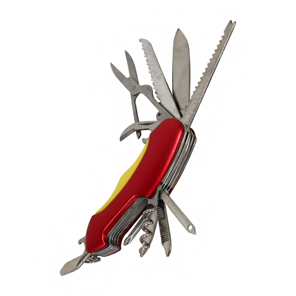 Red 15 Function Pocket Knife