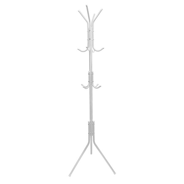 White Coat Hanging Stand for Bedroom Clothes Hanger - 172cm