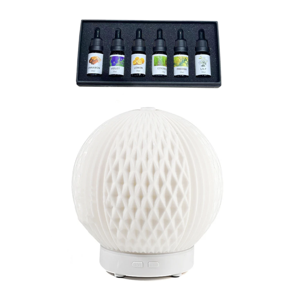 Classic Aroma Diffuser Humidifier &amp; Light with 6 Essential Oils