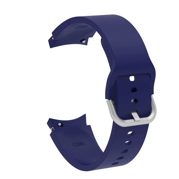 Silicone Strap Compatible with Samsung Galaxy Watch 4/5/6/7/7FE - Dark Blue