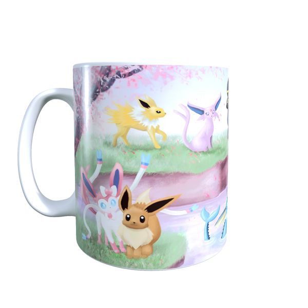 Eeveeloutions Playing - Pokemon Themed Coffee Mug