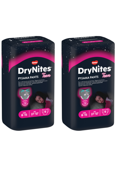 DryNites Pyjama Pants 8-15 Years 9's (Pack of 2)