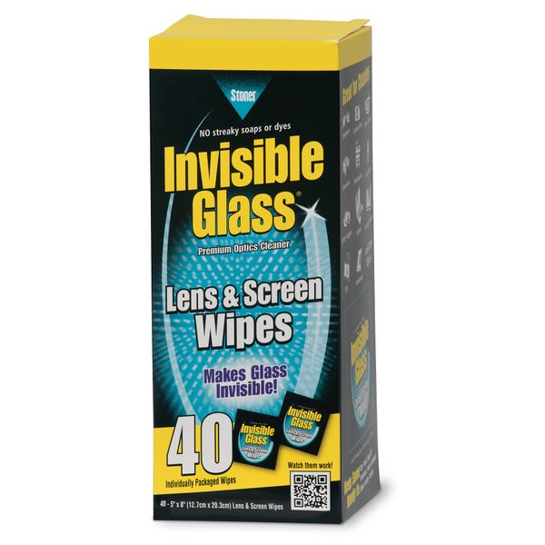 STONER-Invisible Glass Lens Wipes(40 wipes)