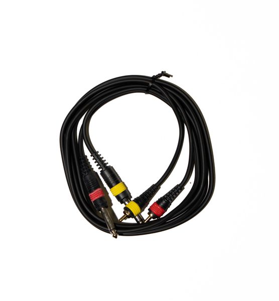 AUC039-2M Audio Cable 2 x 6.35mm Mono Jack to 2 x RCA 2m