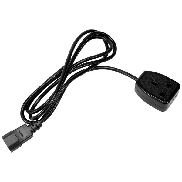 IEC C14 Male Plug to UK 3Pin Female Socket Power Adapter Cable (1.8M)