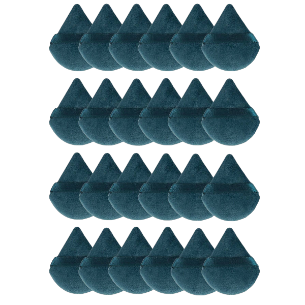 24 Pack Soft Makeup Applicator Triangular Powder Puff