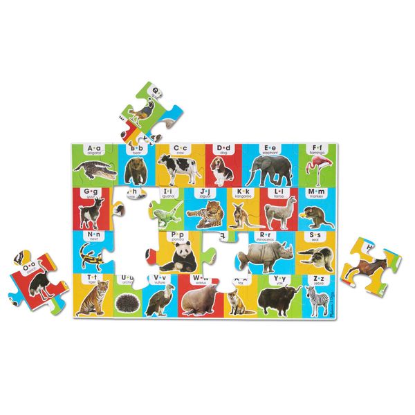 Melissa &amp; Doug Animal Alphabet Floor Puzzle - 24 Piece