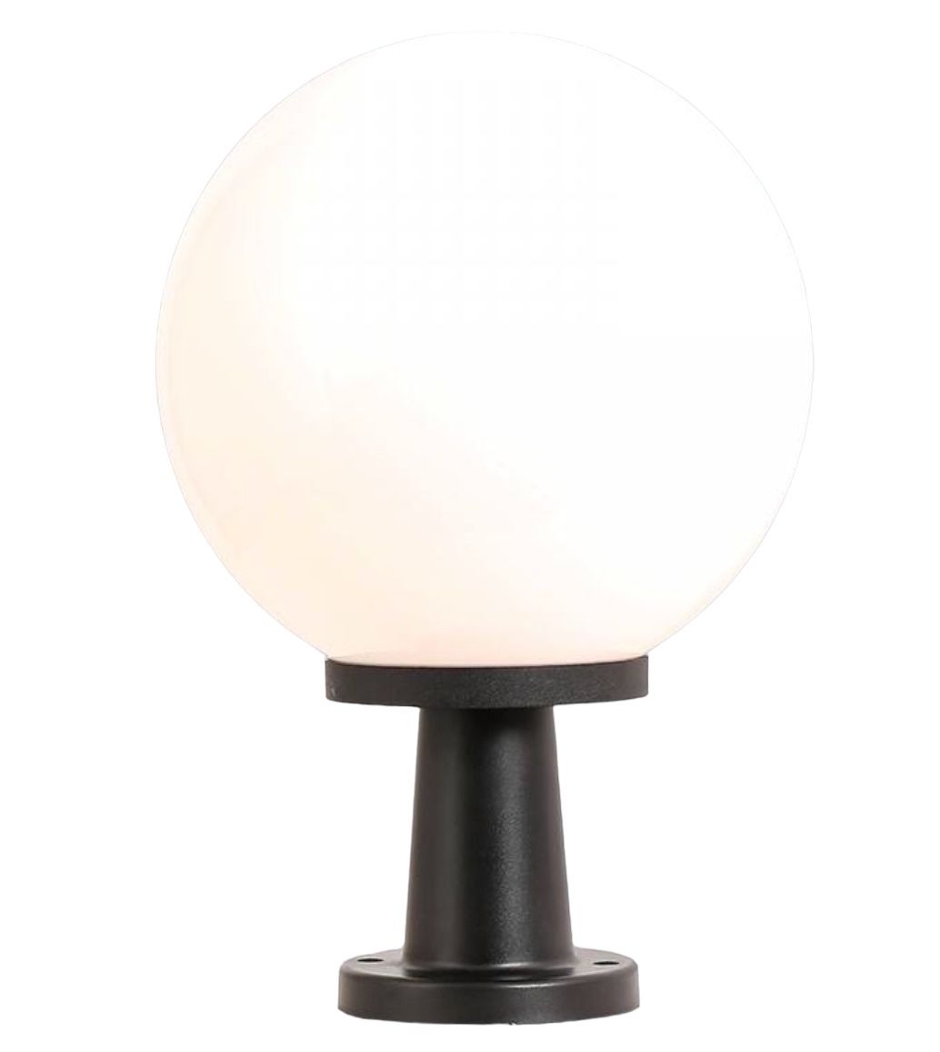 Outdoor Post Mount Light with Plastic Globe White Opaque Shop Today