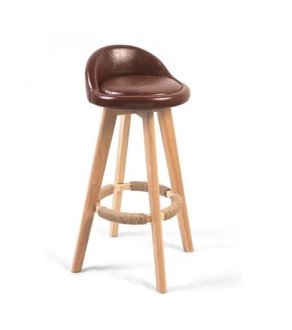 Leather Barstool Wooden Frame Design Buy Online in South Africa