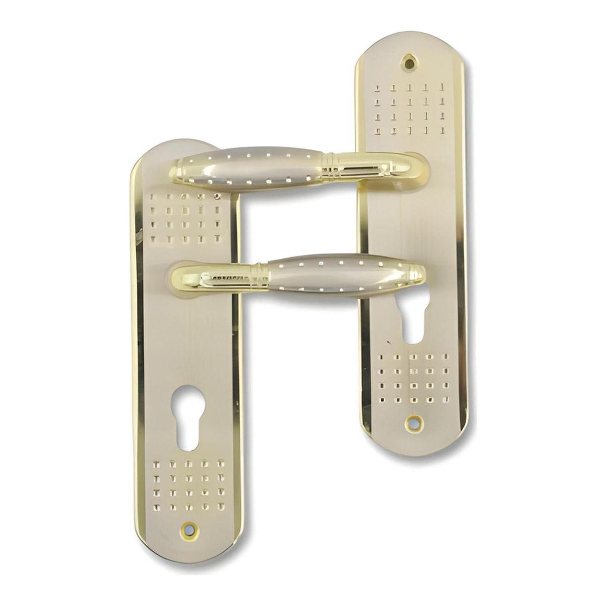 AIYI Gold Door Lock Set with Cylinder and Golden Handles AY199-004