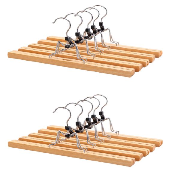 Non-Slip Wooden Rack Hangers Multifunctional High Load-Bearing Capacity