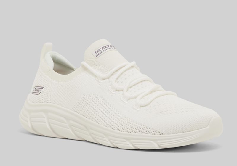 skechers Women Rose Gold Mesh Plain Casual