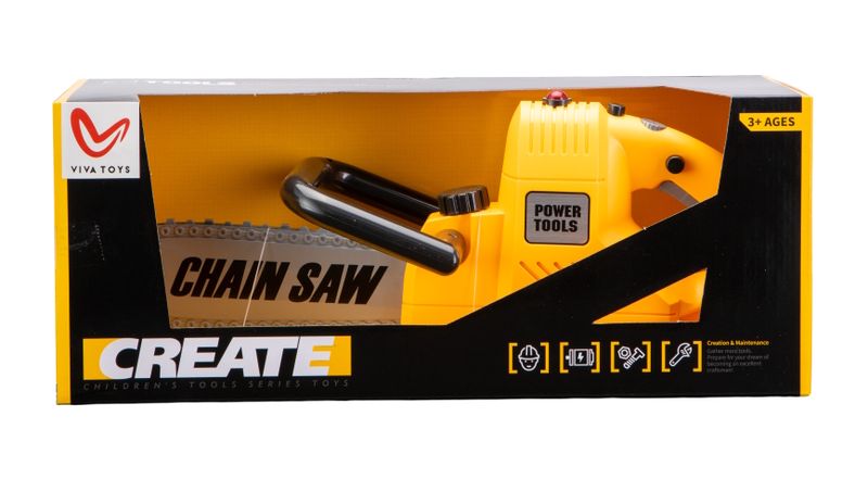 VIVA Toys Battery Operated Chainsaw with Light &amp; Sound 38cm Long