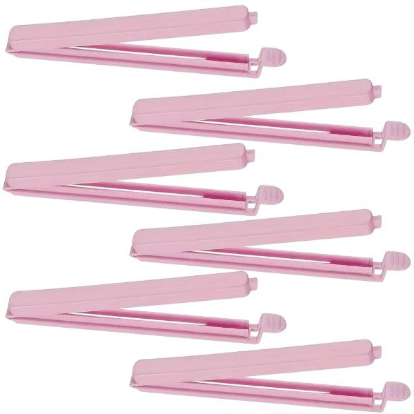 6 Piece - Minimalist Food Sealing Clips - Pink