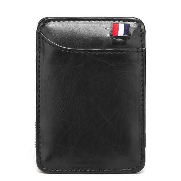 Men's PU Mini Small Magic Wallet,Money Cash Card Holder Purse,Birthday Gift