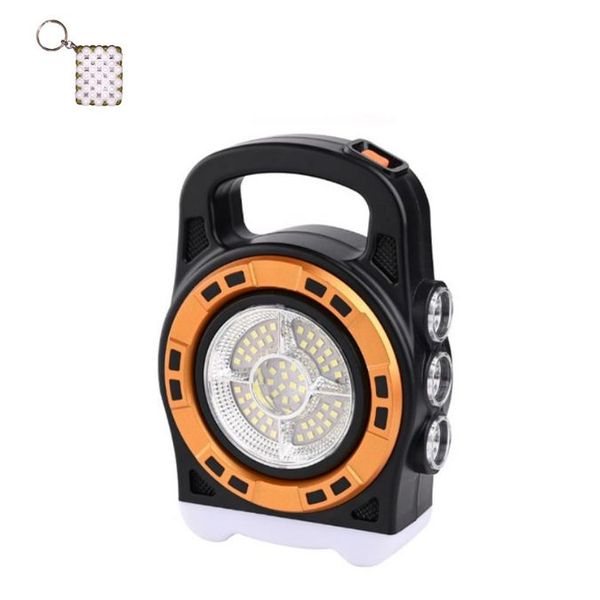 FA-6678L 20W Solar Powered Portable LED Light And A Keyholder