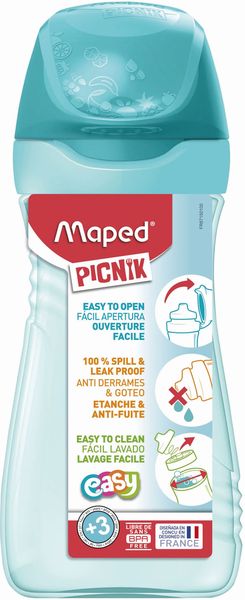 Maped Picnik Origins 430ml Water Bottle - Turquoise