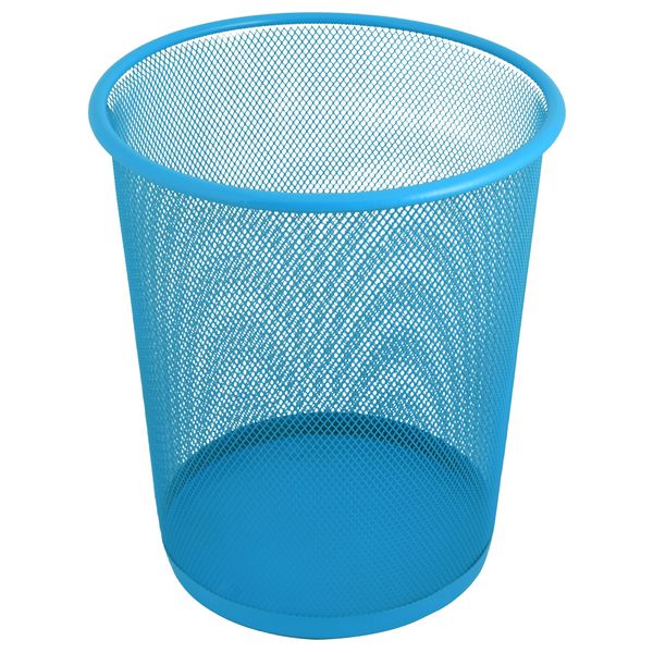 Marco Wire Mesh Trash Can - Sky Blue