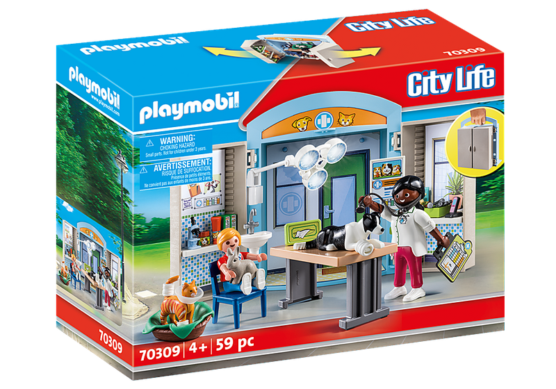 PLAYMOBIL Vet Clinic Play Box 70309