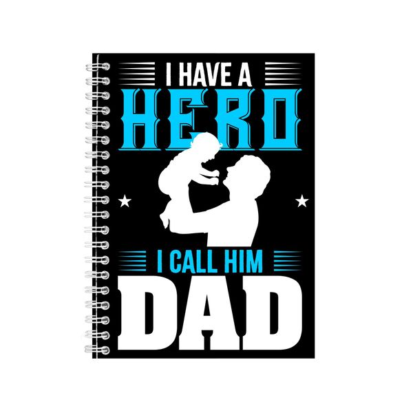 Hero Dad Notebook Gift Idea Writing Book Notepad Pad 39