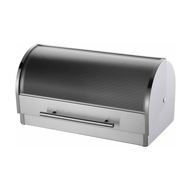 Glass Stainless Steel Bread - Bin