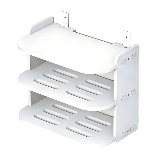 QKTNIUBI 3-Tier Wall-Mounted Router Shelf