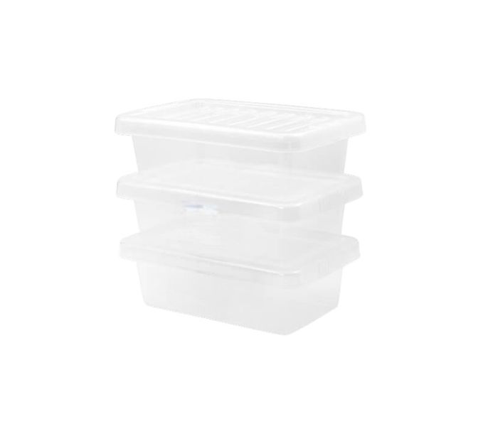 4L Plastic Versatile Storage Container (3 Pack)