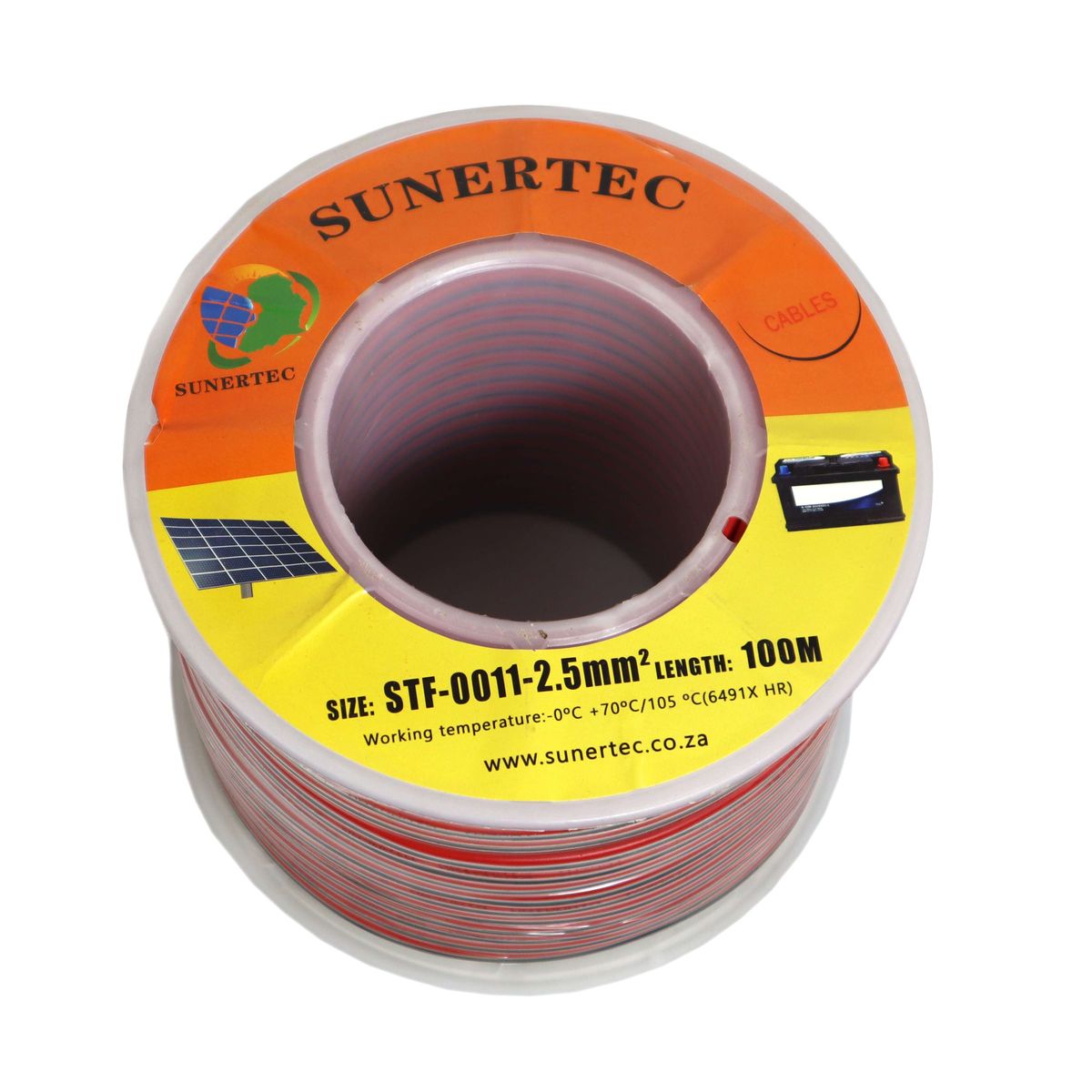 Solar PV Cable 2.5mm² 100Meter- Red and Black (Coper coated aluminum)