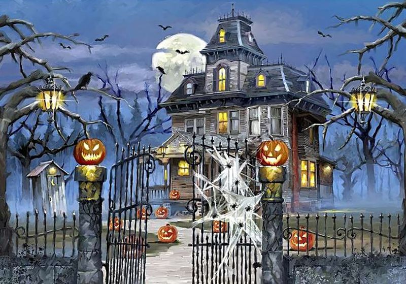 Haunted House- 250 Piece Wooden Adult Jigsaw Puzzle