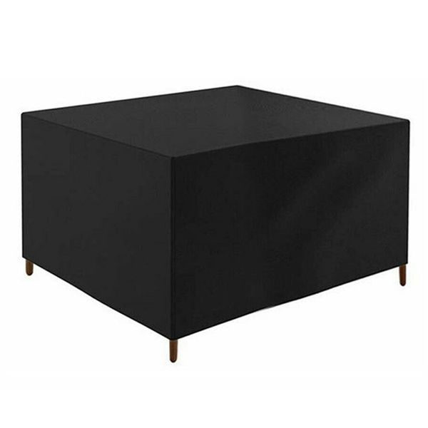 Outdoor Furniture Cover Black Polyester Waterproof UV - Protected
