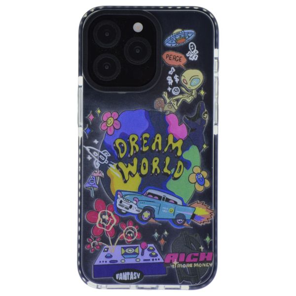 Dream World Illustrated Transparent Phone Case - Compatible With iPhone