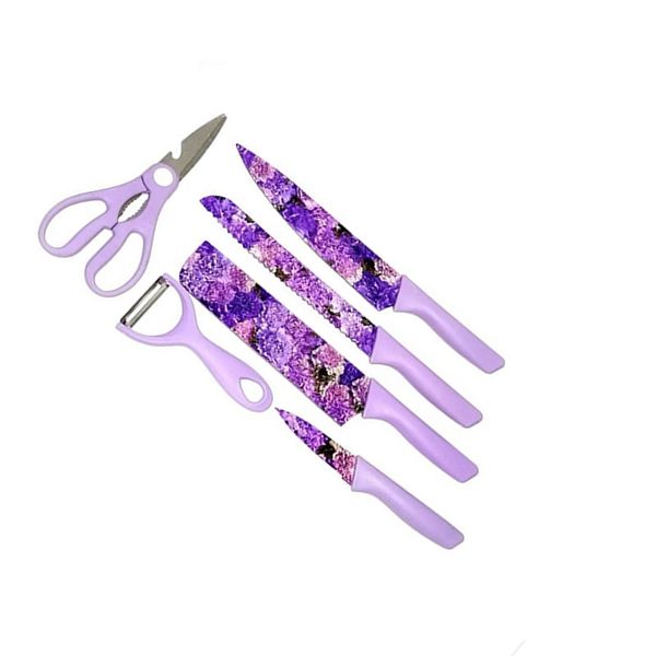 6-Pcs Corrugated Colorful Kitchen Knife Set TGS-049-6