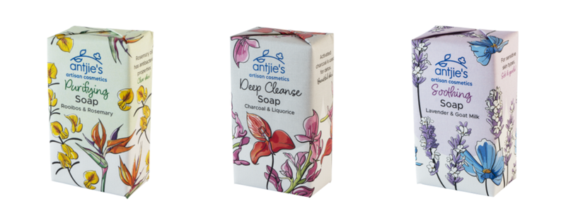 Antjie's Artisan Cosmetics - Large Soap Bars 3 x 115g - Option 2