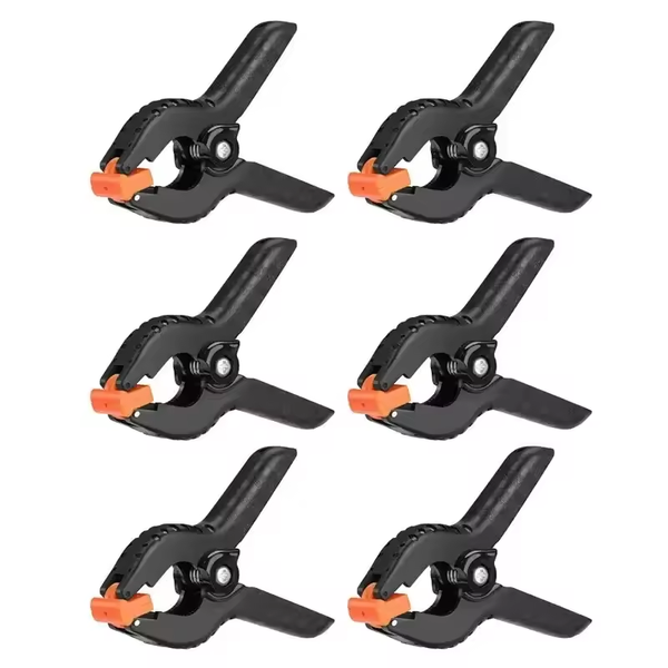 6-inch Plastic Nylon Clip Adjustable Woodworking Spring Clip -6Pcs