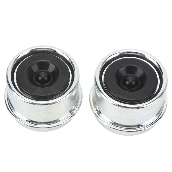 2PCS 1.98in OD Trailer Axle Dust Caps