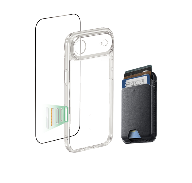 ESR Classic Hybrid Mag Case Bundle +ESR Wallet-Compatible for iPhone 17 Air