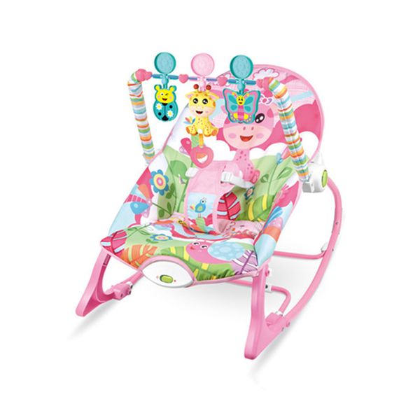 Multifunction Baby Vibrate Rocking Chair - Pink